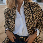 Quilted Leopard-print Jacket