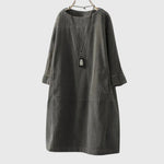 Grace | Relaxed Corduroy Midi Dress