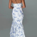 Sexy Off-shoulder Slim Fit Irregular Hem Maxi Dress