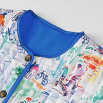 Graffiti Print Cotton Shorts Set