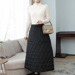 Vintage Loose Elasticity High-Waisted A-Line Padded Skirt Bottom