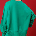 Christmas Santa Sequined Casual Loose Long Sleeve Sweatshirt