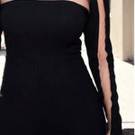 Long Sleeves Skinny Mesh Solid Color Split-Joint High Neck T-Shirts Tops