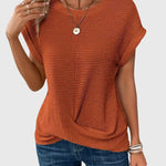 Isa™ | Stylish Crew Neck Blouse