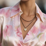 Elegant Satin Floral Blouse