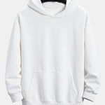 Plum Blossom And Crane Back Print Relax Fit Hoodie