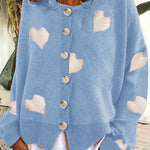 Heart Sweater Women's Cardigan
