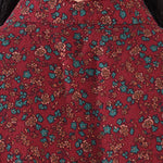 Original Lapel Frenum Floral Printed Midi Dress