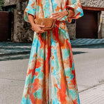 Casual Blooming Loose Waist Wide-leg Jumpsuit