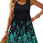 Womens Summer Sundress Boho Floral Casual Tank Dresses
