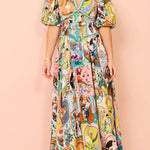Midi Dress In Multi