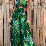 Digital printing sexy beach ladies jumpsuit