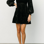 Casual Daily Ruffle Velvet O Neck A Line Dresses(4 Colors)