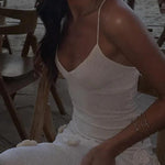Flowers for Every Occasion Crochet Back Lace-up Maxi Dress