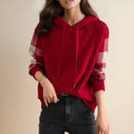 Leonie | Hooded Jacquard Sweater