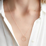 LUXE Organic Open Circle Necklace