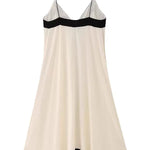 Two-Color Block Slip Dress