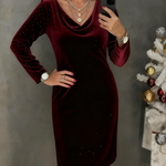 Aubrey | Straight-Cut Dress with Shimmering Finish