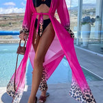 Printed Tie-Strap Beach Cover-Up