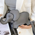 PU Elephant Shape Shoulder Bag Handbag