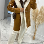 Fashionable Lamb Wool Patchwork Casual Jacket