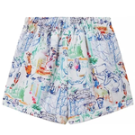 Graffiti Print Cotton Shorts Set