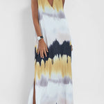 Make Them Proud Satin Tie-dye Print Relaxed Maxi Dress