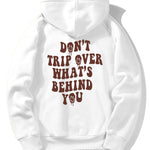 Slogan Back Print Hoodie