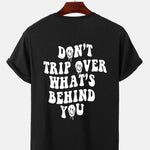 Slogan Back Print T-Shirt