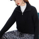 ELODIE��� - Comfy Half-Zip Sweater