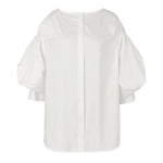 Puff Sleeves Buttoned Solid Color Blouses&Shirts Tops
