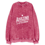 Adulting One Star Do Not Recommend Vintage Sweatshirt