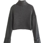 Ribbed Turtleneck Sweater