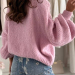 FIERRA pastel pink sweater with wool