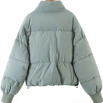 Stand Collar Zipper Pocket Thick Warm Cotton Jacket
