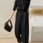 High Waisted Loose Split-Joint Pants Trousers