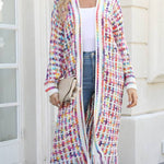 Fringed Long Cardigan Coat