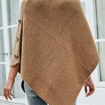 Casual 7 Colors High-Neck Sweater Cape
