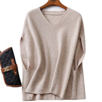 Casual Sleeveless Loose Solid Color V-Neck Vest Top