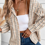 SPICE HARVEST PLAID SHACKET