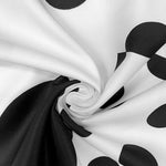 High Waisted Sleeveless Polka-Dot Mock Neck Jumpsuits