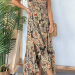 Women's Spaghetti Strap Floral Maxi Dress