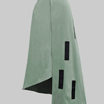 A-Line Loose Asymmetric Elasticity Pockets Split-Joint Skirts Bottoms