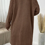 fur lapel plush top coat