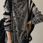 Long Sleeves Loose Striped Pullovers