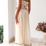 Sexy Suspender Strap Top and Elastic Waist Elegant Skirt Set