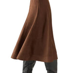 Women's Suede Midi Skirt