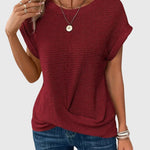 Isa™ | Stylish Crew Neck Blouse
