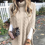 Till It's Over High Neck Cape Sweater