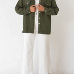 Lugogne Relaxed Lapel Oversized Long Sleeve Shirt